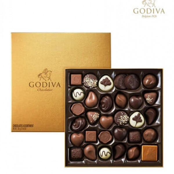 Godiva Gold Rigid Box by Godiva 24pcs Godiva Gold Rigid Box by Godiva 24pcs
