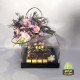 LU’CHOCO Chocolate Acrylic Base with flower 2 LU’CHOCO Chocolate Acrylic Base with flower 2
