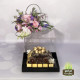 LU’CHOCO Chocolate Acrylic Base with flower 2 LU’CHOCO Chocolate Acrylic Base with flower 2